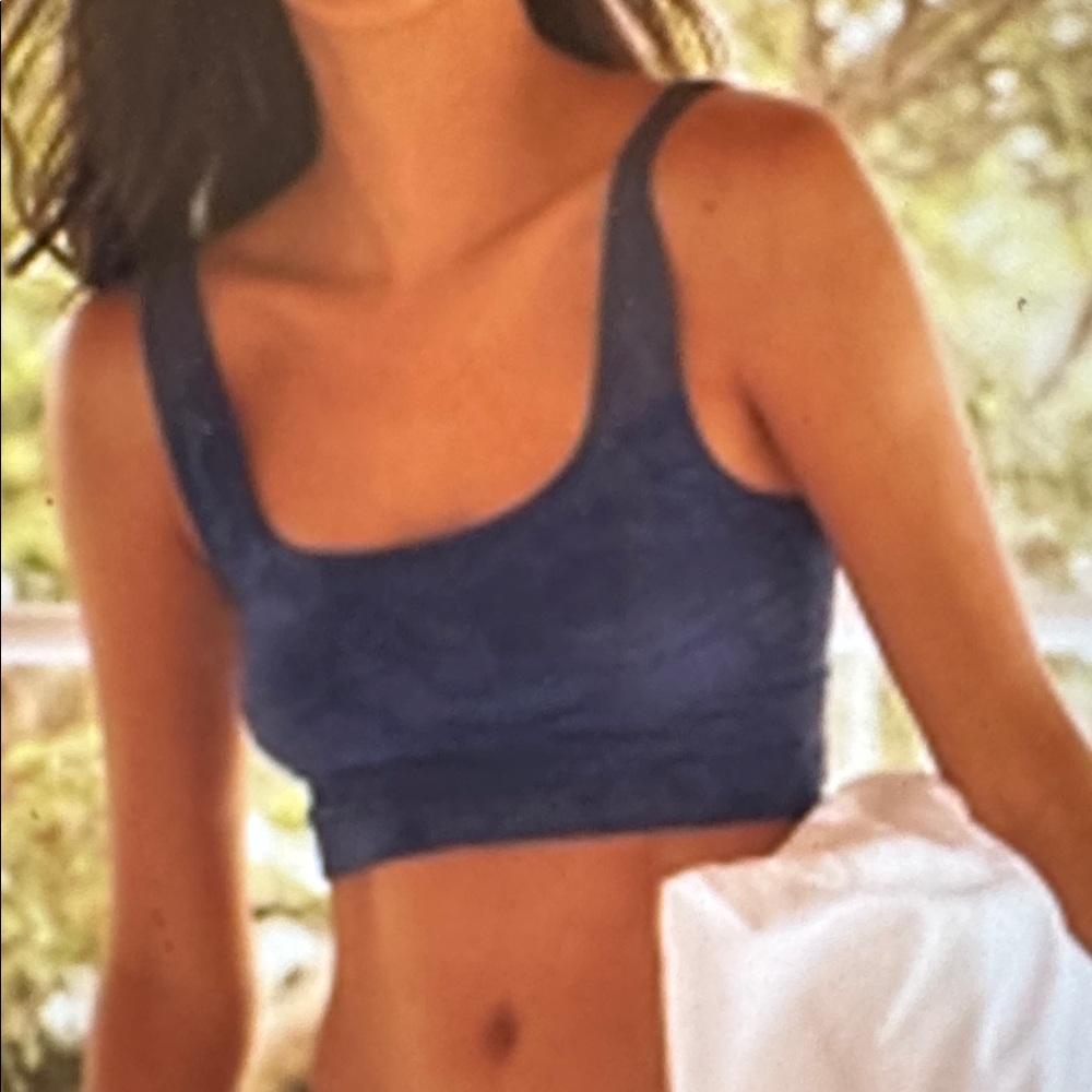 LyreBird Seamless Textured Square-Neck Bra